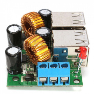 DC-DC Step-Down Konverter 9V-40V na 5V 5A sa 4 USB Porta - Img 6