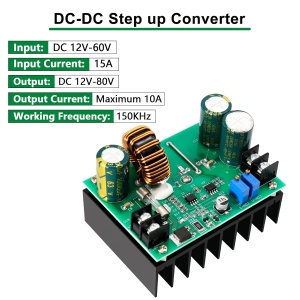 DC-DC Step-Up Boost Konverter 600W 10-60V na 12-80V - Img 2