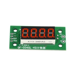 Digitalni Brojač Impulsa 0-9999 sa LED Displejem DC 4-25V - Img 3