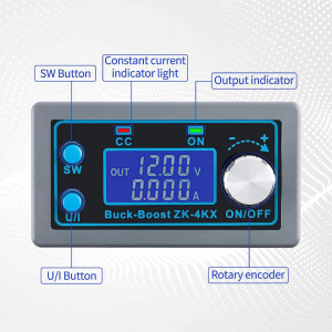 Digitalni Regulator Napona ZK-4KX DC-DC Buck Boost Pretvarač 0.5-30V 4A 35W - Img 3