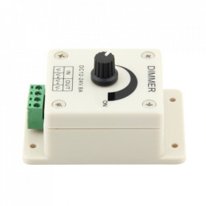 Dimer za LED rasvetu DC 12V-24V 8A sa potenciometrom - Regulator jačine svetlosti za LED trake - Img 3
