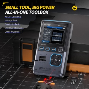 FNIRSI DSO-TC4 Digitalni Osciloskop 3-u-1: Tester Tranzistora i Generator Signala - Img 6