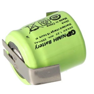 GP Batteries GP25AAH Punjiva Baterija 1.2V 250mAh NiMH 1/3 AA sa Lemnim Izvodima