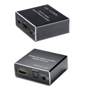 HDMI Audio Ekstraktor Konverter 4K – Uređaj za Odvajanje Zvuka iz HDMI Signala HDMI na Optički SPDIF i 3.5mm