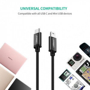Kabl USB C muški-mini USB B muški 1.0m - Img 2