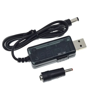 KWS-912V USB Step-Up Pretvarač Napona 5V na 9V / 12V sa Displejom - Kabl za Napajanje Rutera preko Power Banka - Img 6
