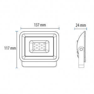 LED reflektor 20W beli - Img 2