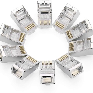 Mrežni Konektor RJ45 Cat6 STP Oklopljeni za Krimpovanje sa Pozlatom