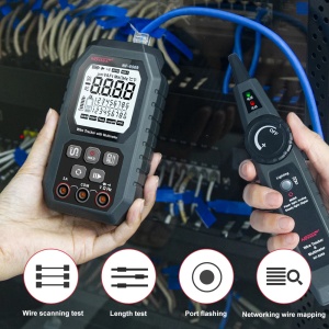 NOYAFA NF-8509 2-u-1 Tester mrežnih kablova i Digitalni Multimetar – PoE, TDR, NCV - Img 3