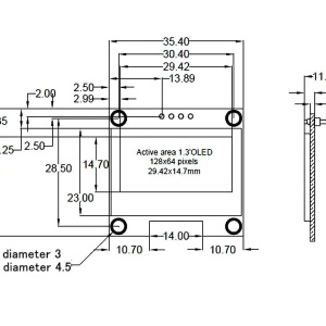 OLED displej 128x64 1.3 inča beli - Img 2