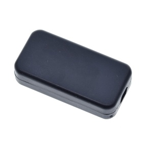 Plastična kutija za elektroniku 40x20x11mm crna sa otvorom za kabl