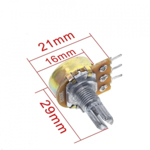 Potenciometar jednoobrtni mono WH148M 10K - Img 3