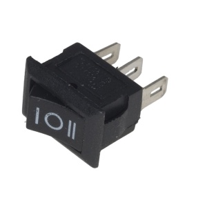 Prekidač 10x15mm 3A 250VAC 1xon-off-on crni - Img 2