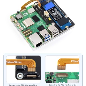 RaspberryPi 5 PCIe na M.2 adapter (C) - Img 2