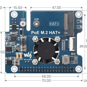 RaspberryPi 5 PCIe na M.2 adapter sa PoE funkcijom - Img 8