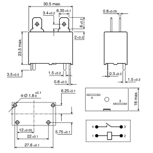 Rele HF102F-12VDC - Img 5