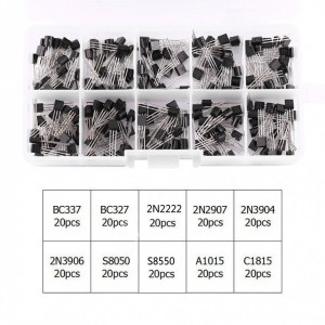 Set Tranzistora 200 komada u Kutiji – 10 Modela NPN / PNP TO-92 - Img 3