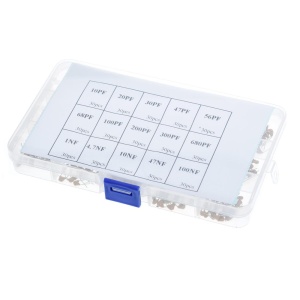 Set višeslojnih keramičkih kondenzatora u kutiji 450 komada (10pF - 100nF) 15 vrednosti - Img 2
