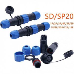 Set vodootpornih konektora SP20 5 pina CC - Img 2