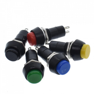 Taster za montažu na šasiju 3A 250VAC 12mm žuti - Img 5