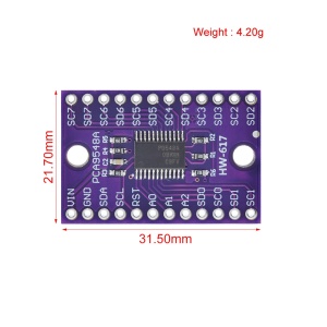 TCA9548A I2C Multipleksor Modul - 8 Kanala za Arduino i Raspberry Pi - Img 2