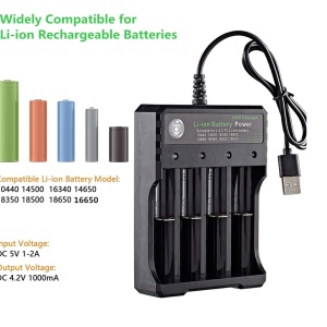 Univerzalni USB Punjač za Li-ion Baterije 18650 (4 Slota) – 3.7V - Img 5