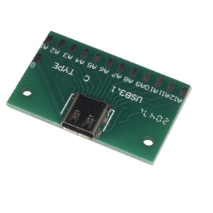USB 3.1 Type-C Ženski Breakout Board – 24 pina Test Ploča - Img 1