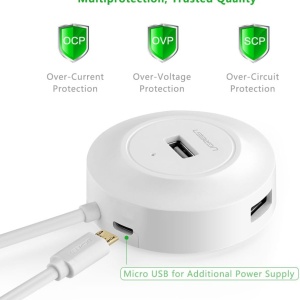USB hub USB2.0 A M-4xUSB2.0 A F 480Mbps 1.0m beli - Img 5