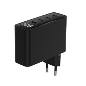 USB punjač 4-porta fast charger GaN 100W LCD - Img 3