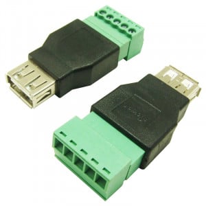 USB Ženski na Terminal Block Adapter 5-pin (Bez Lemljenja) - Vijčani Konektor sa Klemama - Img 8