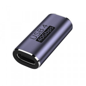 USB4 Adapter Ženski na Ženski USB-C Spojnik 40Gbps 100W PD 8K Video - Img 1