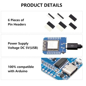 WeMos D1 Mini Type-C ESP8266 WiFi Razvojna Ploča (Arduino) - Img 3