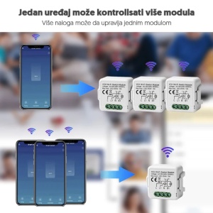WiFi smart modul prekidač 1CH 1x10A (za ugradnju u doznu) - Img 4