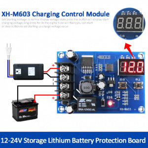 XH-M603 Modul za Kontrolu Punjenja Baterija i Akumulatora 12V-24V