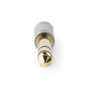 Adapter 6.3mm ST M-3.5mm ST F metalni gold-plated - Img 3