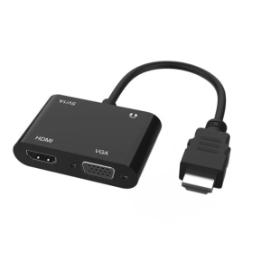 Adapter HDMI M-VGA F+HDMI F+audio