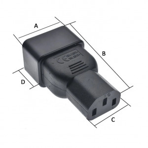 Adapter strujni C20 M-C13 F - Img 2