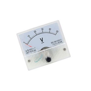 Analogni ugradni voltmetar 85C1-V 0-50V DC - Panelni instrument za kontrolne table - Img 3