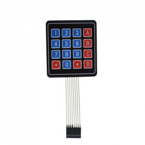 Arduino matrična membranska tastatura 4x4 sa 16 tastera - Samolepljiva - Img 4