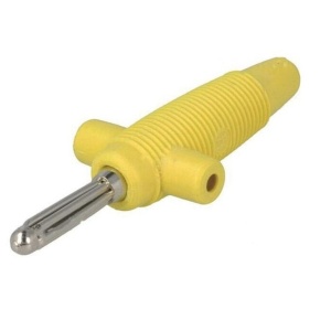 Banana 4mm Hirschmann Buela 300K žuta