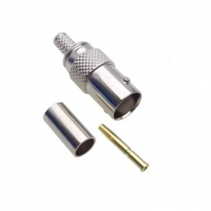 BNC F RG6 krimp