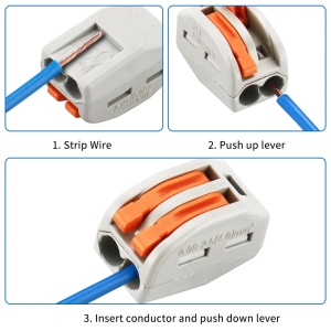 Brza spojnica za kablove sa polugom – Dvopolna klema 0.08-4mm² (32A/400V) - Img 10
