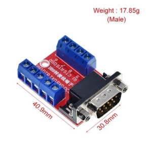 DB9 Muški na Terminal Blok Adapter – RS232 Konektor na Šraf (Bez Lemljenja) - Img 2