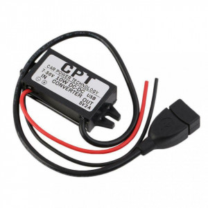 DC-DC konvertor 12VDC na 5VDC 2A sa USB priključkom - Img 1