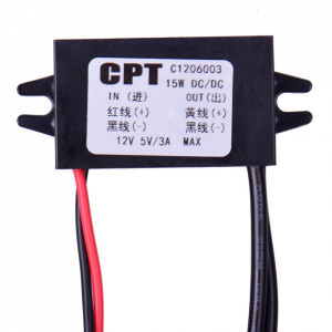DC-DC konvertor 12VDC na 5VDC 3A sa dva USB priključka - Img 4