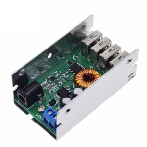 DC-DC Step-Down Buck Konvertor 9V-36V na 5V 5A - Auto Punjač i Naponski Modul sa 4 USB Porta - Img 3