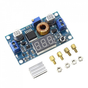 DC-DC Step-Down Regulator Napona XL4015 5A 75W sa Voltmetrom