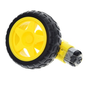 DC Motor sa reduktorom i točkom 3-6V (TT motor) za Arduino i robotiku - Img 6