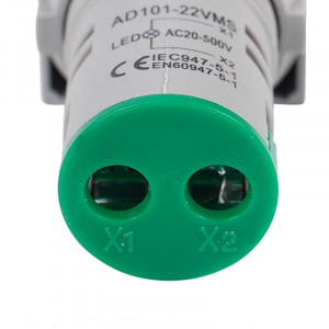 Digitalni LED voltmetar 60-500VAC 22mm zeleni - Img 5