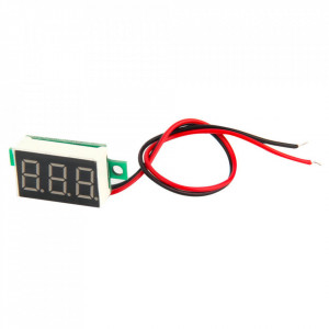 Digitalni mini ugradni voltmetar DC 4.5-30V - Crveni LED - Img 2